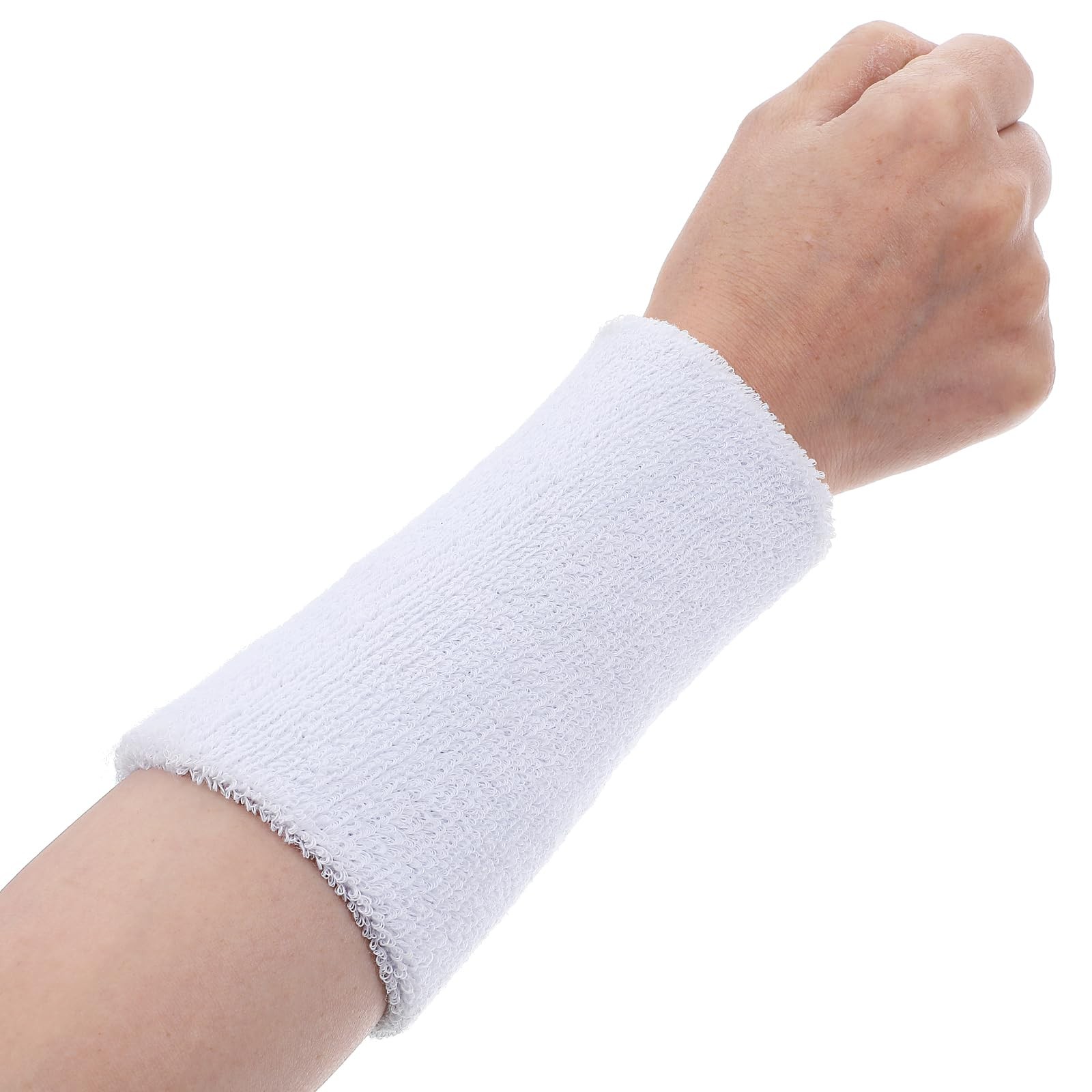 Wrist Sweatbands Elastic Sport Wristbands 6 Inch Absorbent Terry Cloth Armband