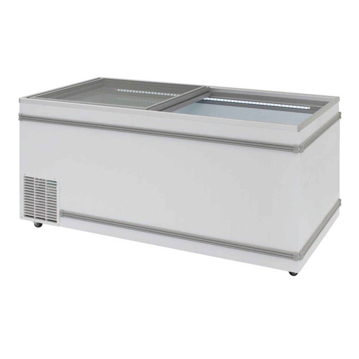 Turbo Air TFS-25F-N 69" Island Glass Chest Freezer, 25.22 cu. ft.