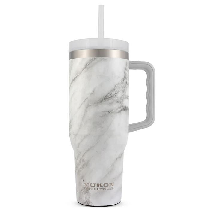 YUKON OUTFITTERS Fit Forty 40oz White Marble Tumbler (YH40WM3)