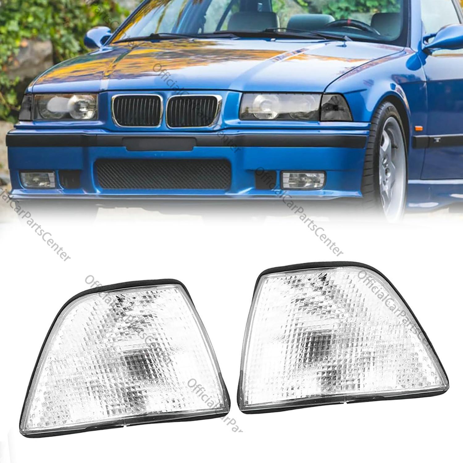 2PCS Parking Corner Signal Lights Pair Set For 92-99 BMW 3 Series E36 4DR Sedan