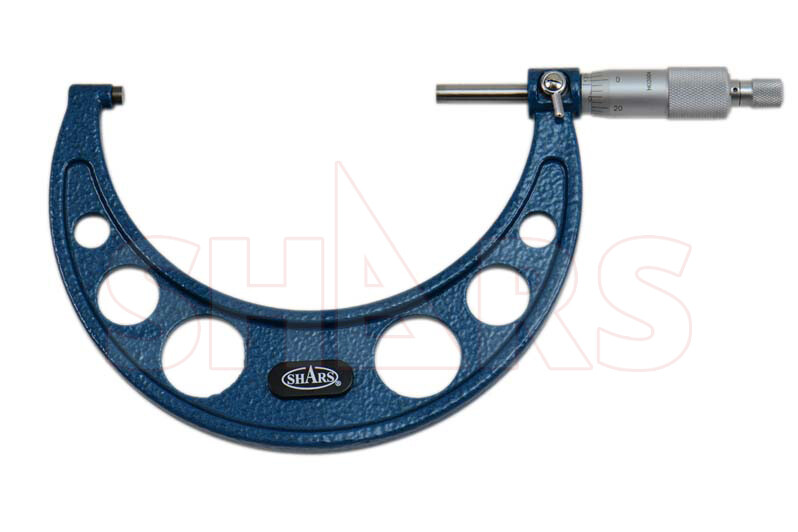 Shars 4-5" x 0.0001" Outside Micrometer Solid Metal Frame New S}