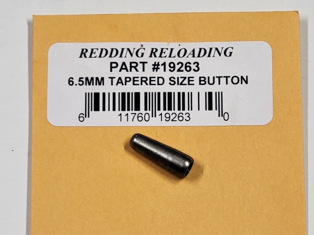 19263 REDDING TAPERED SIZING BUTTON 6.5MM (22 TO 6.5MM) - NEW - FREE SHIP!