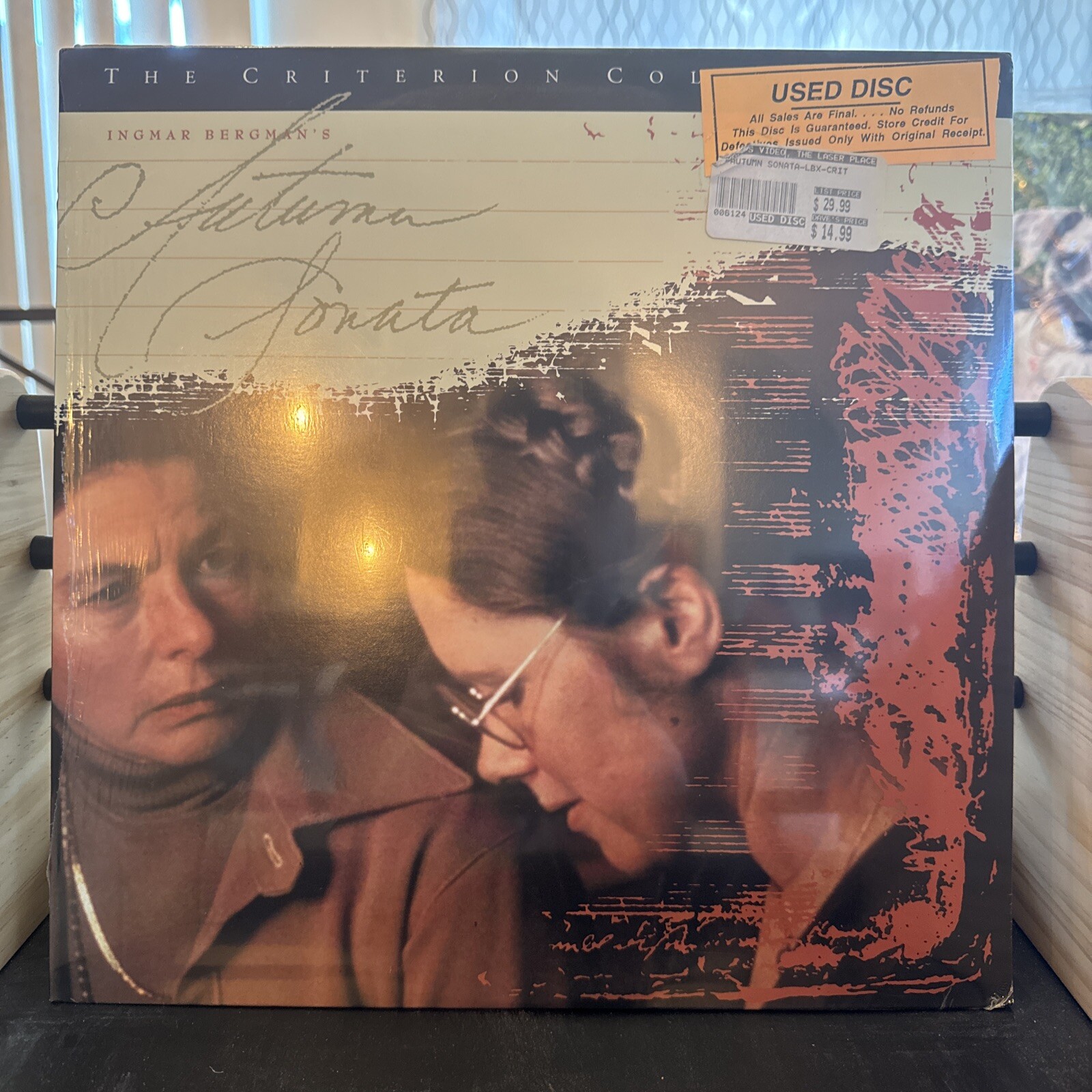 AUTUMN SONATA Criterion Laserdisc LD WIDESCREEN FORMAT W/COMMENTARY VERY RARE!