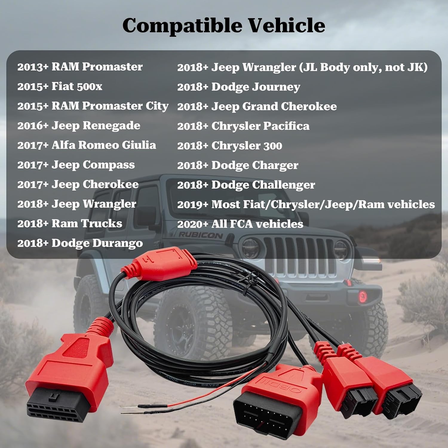 FCA Chrysler OBD2 Security Bypass Cable Adapter SGW Gateway Bypass for FCA