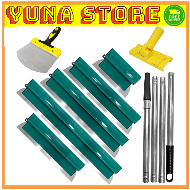 Drywall Skimming Blade Set, Stainless Steel 10,16,24,32”&40” Skimming Blades,