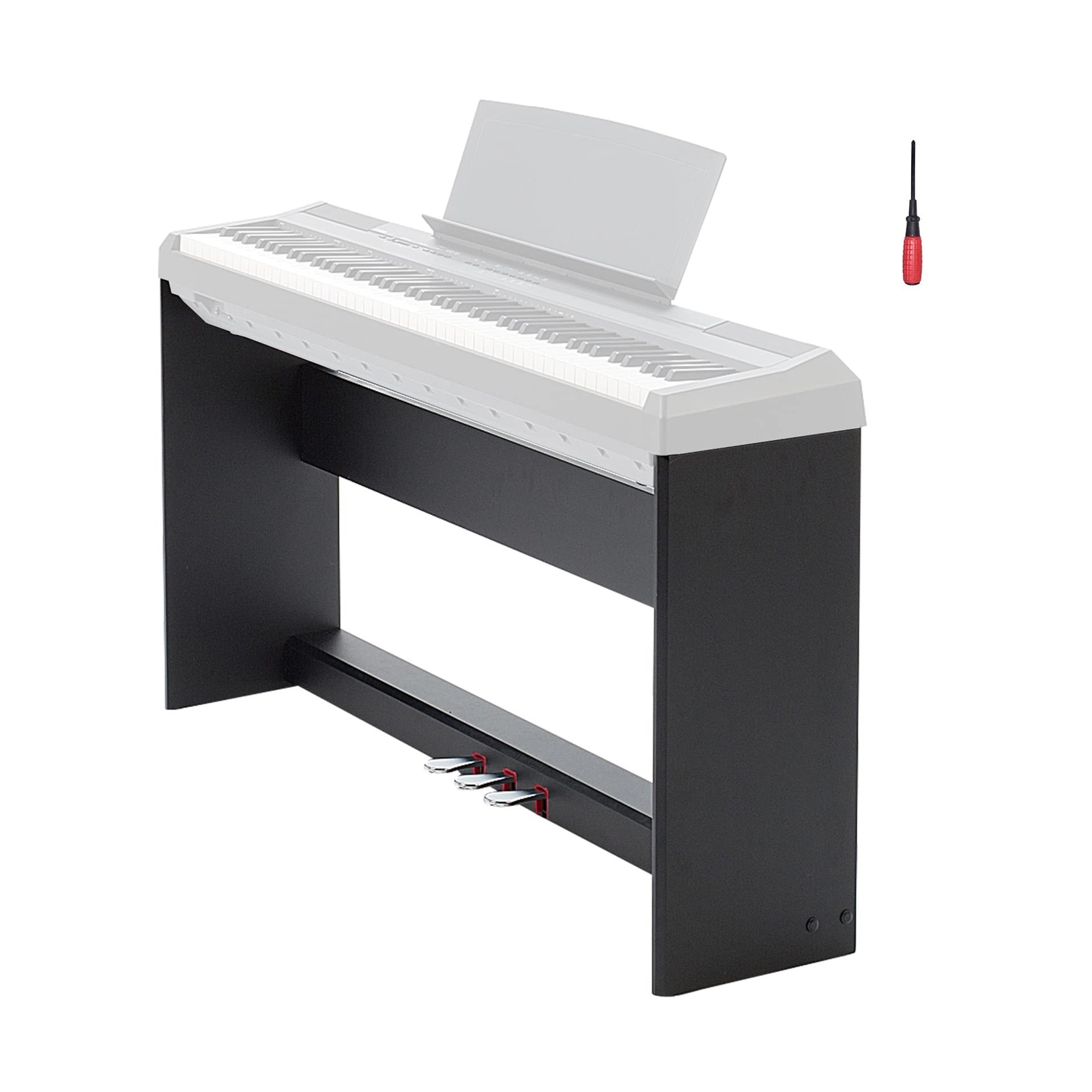 L125B Wooden Furniture Stand Compatible for Yamaha P-125,P-128 Keyboard,with ...