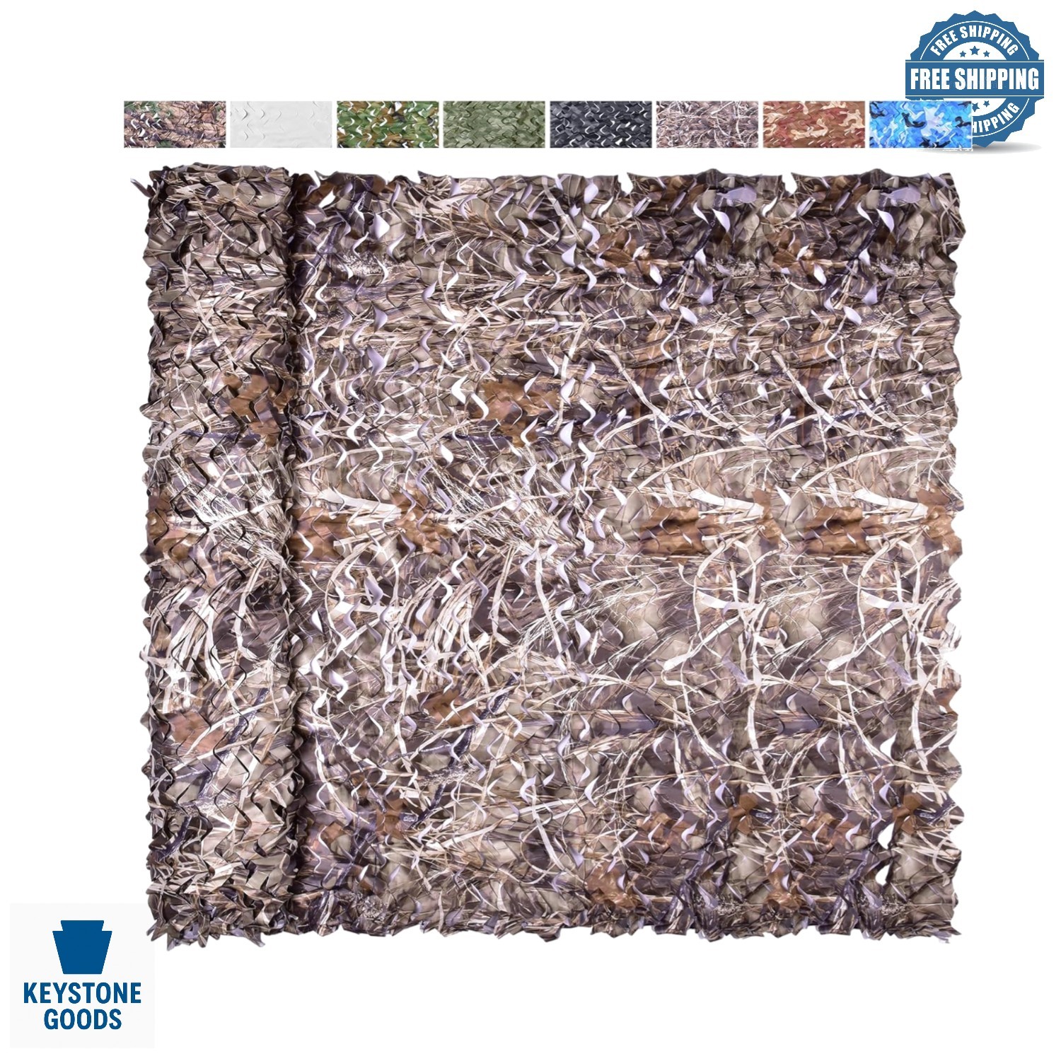 20x20 Bulk Camouflage Netting Tarp for Hunting, Camping & Decor