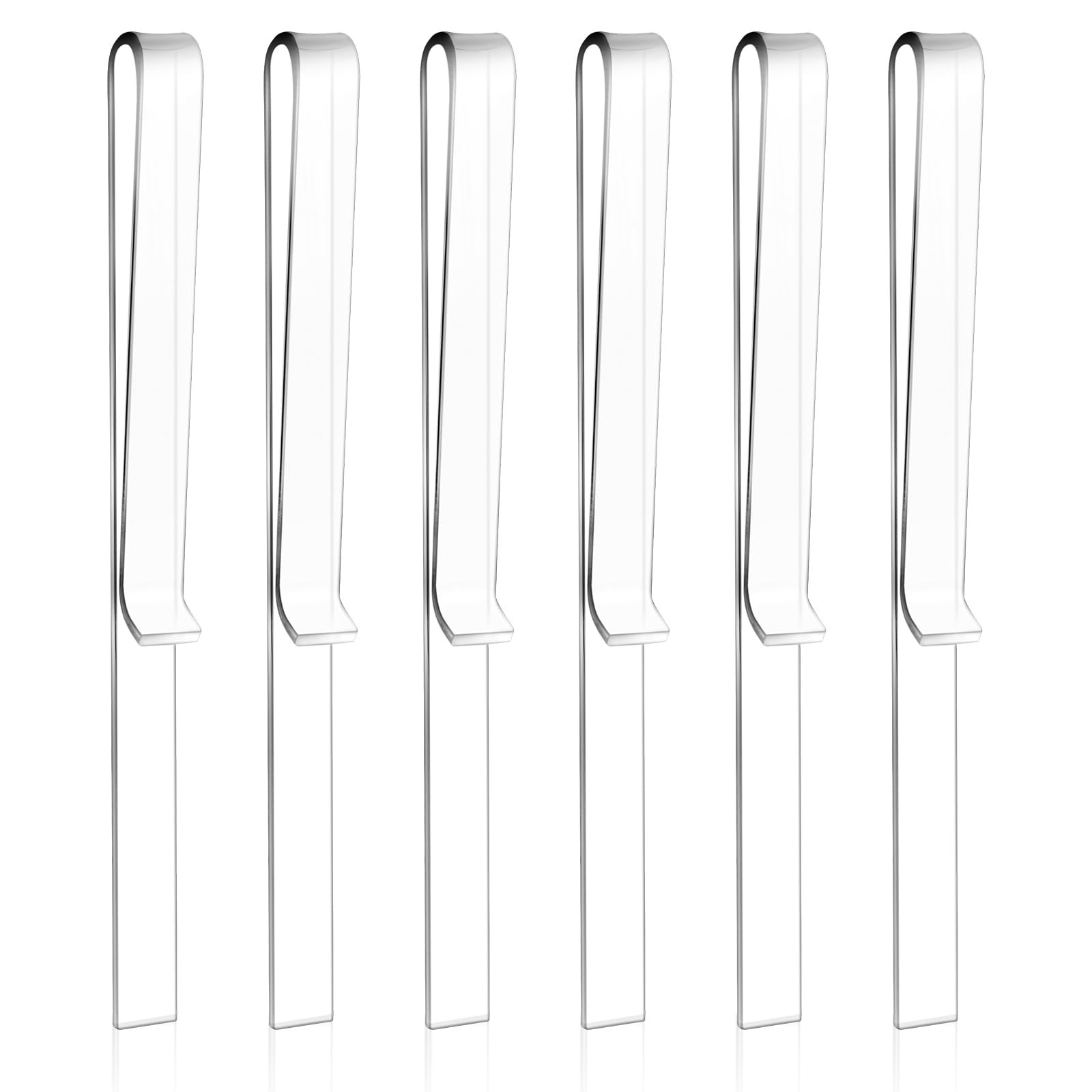 6 Pcs Clear Acrylic Music Stand Clips Piano Book Holder Clips for Musician