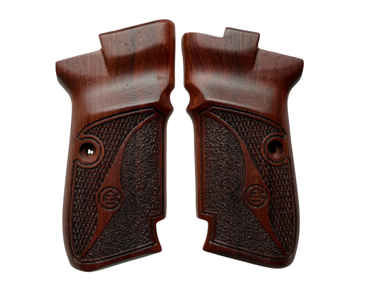 New Design Hardwood Grip For CZ-83 Frame Checker/Rough Texture Engraved Crafts