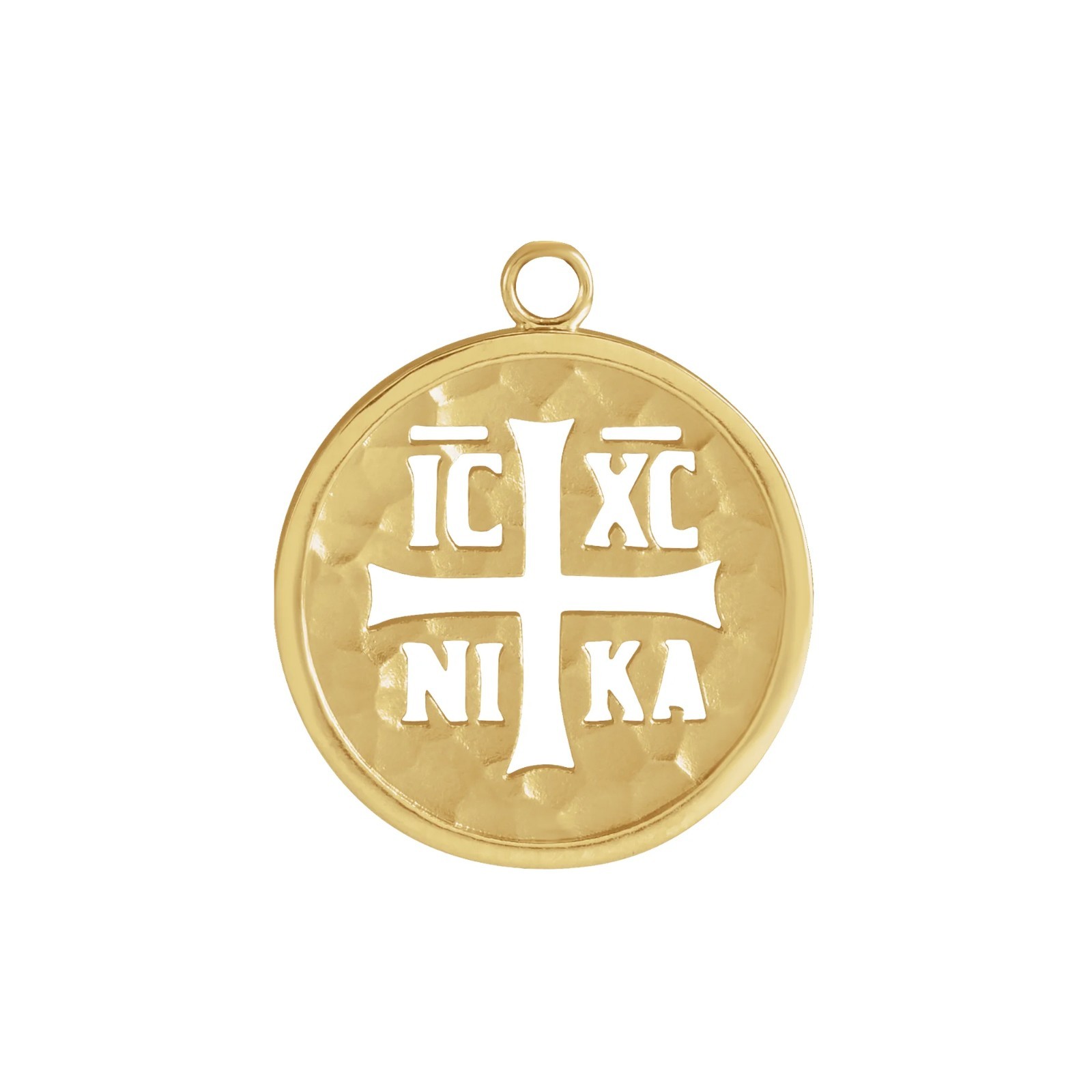 10K 14K Gold, Platinum & Silver Orthodox IC XC NIKA Dangle