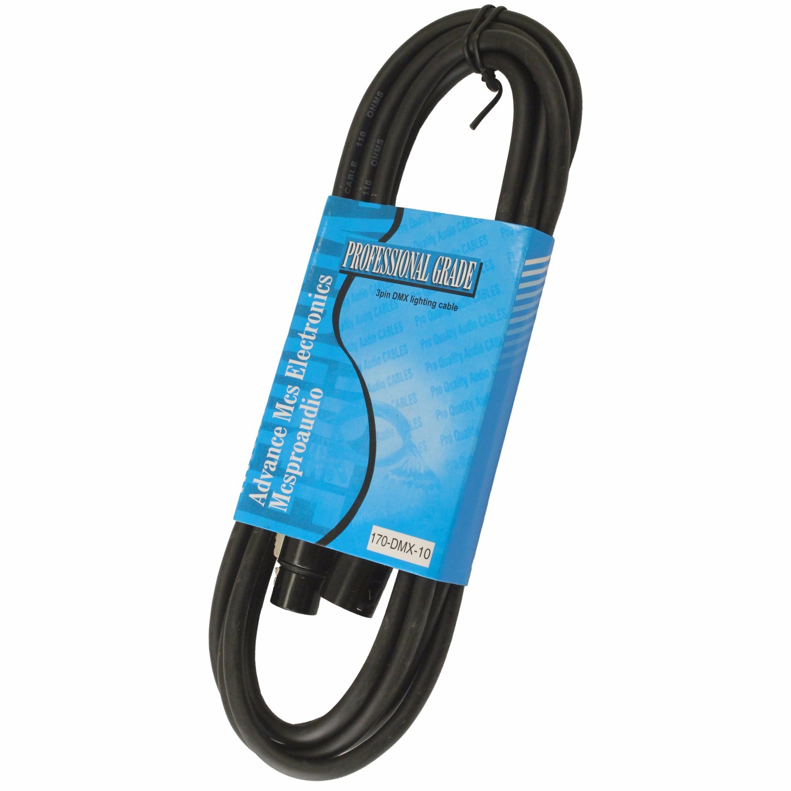 10 Foot ft 3Pin Male To Female XLR Cable for DMX512 Light Lighting Data Transfer