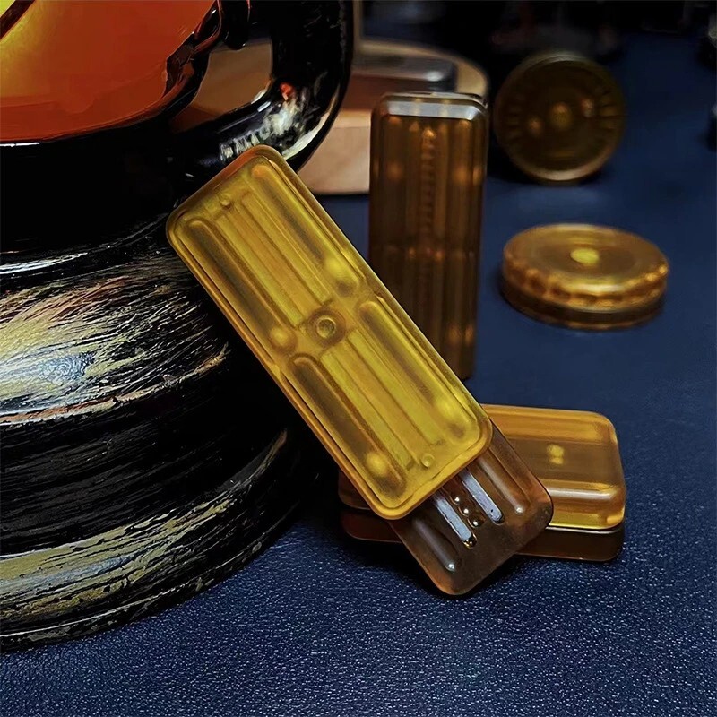 New Amber PEI Mechanical Fidget Slider EDC Fidget Toys Fun Stress Relief Toy