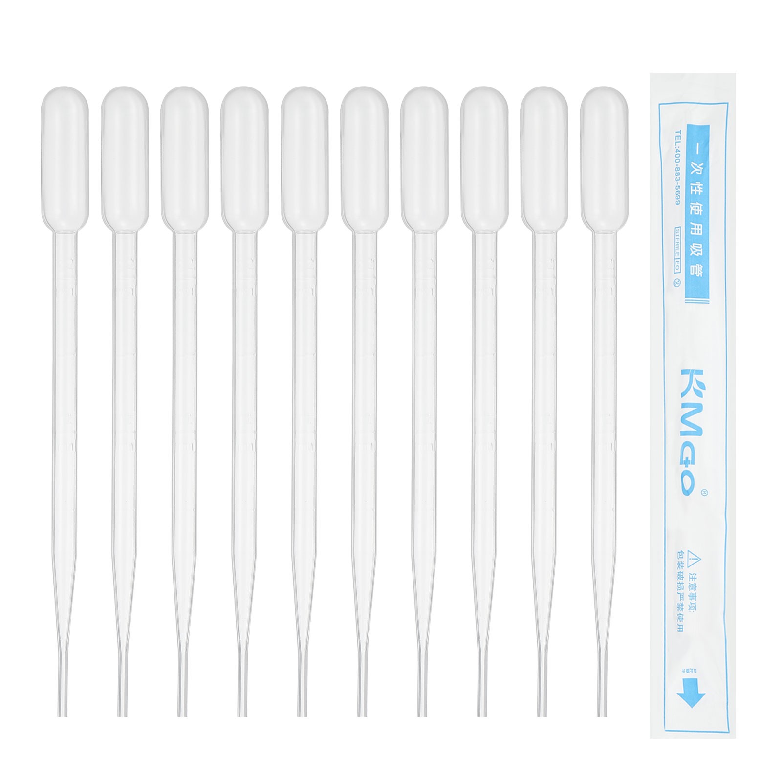 2ml Pipettes Dropper, 24pcs Plastic Pipettes Disposable Pipette Transfer