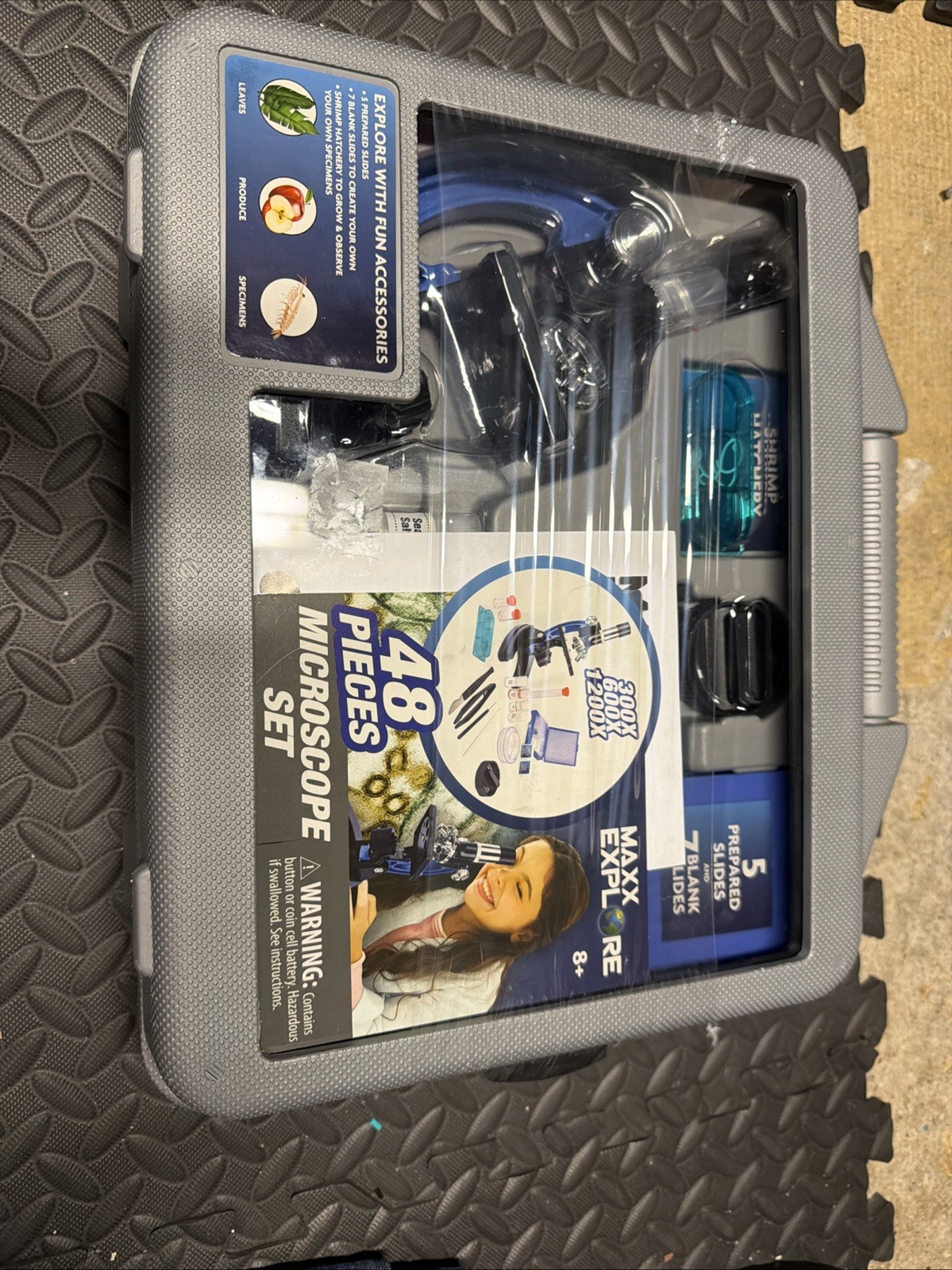 Microscope, 48 Piece Set, Carry Case Maxx Explore One - New