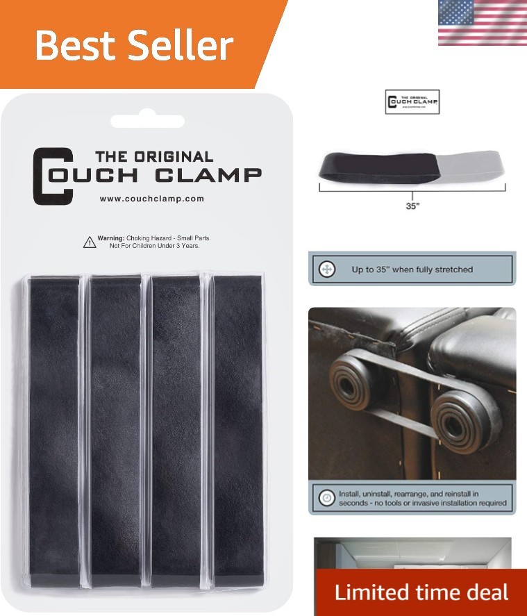 Lightweight Rubber Couch Connectors for Any Sectional Sofa – No Tools Required