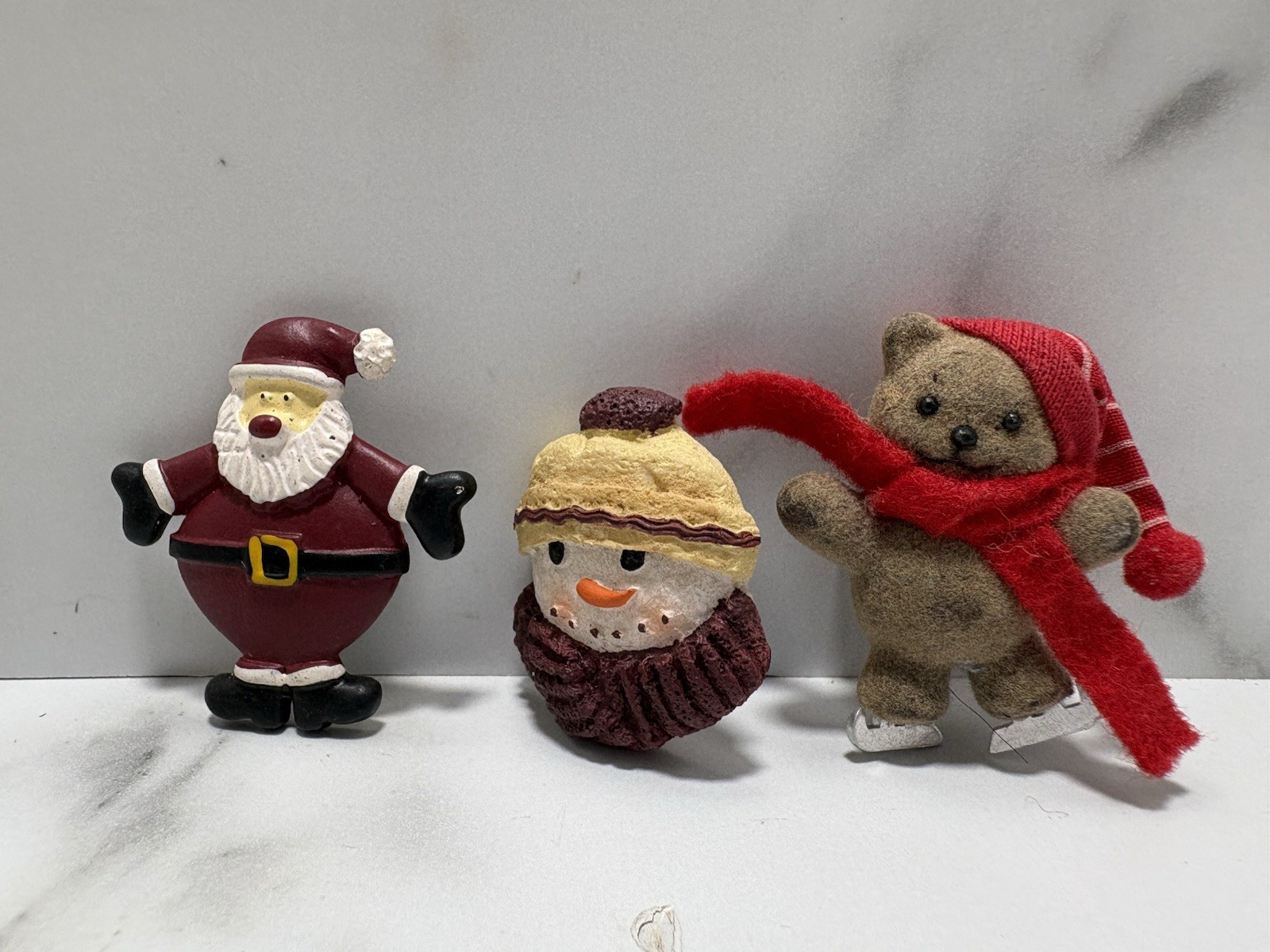 3 Vintage Christmas Pins  - Lot