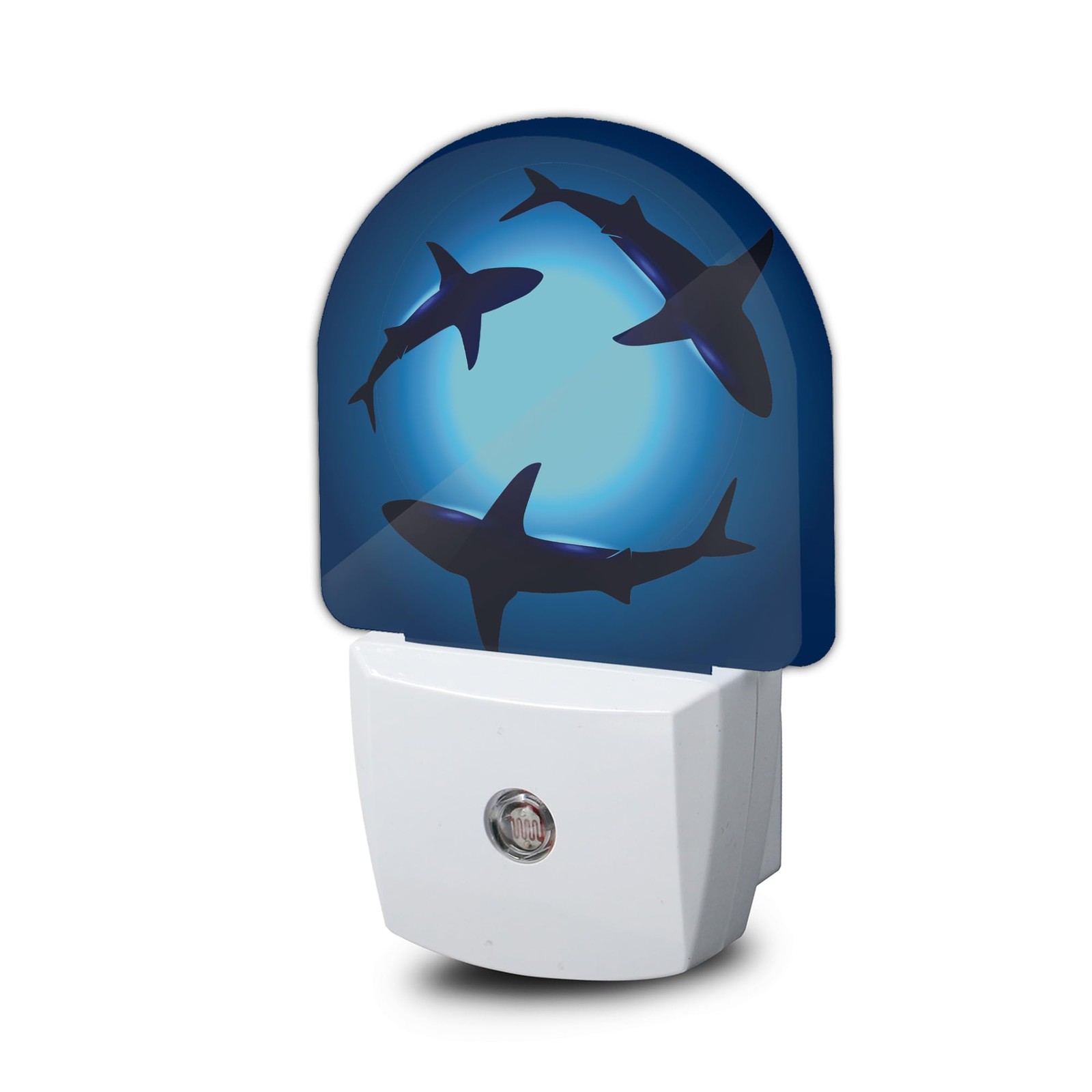 Night Light,Floating Sharks Night Lights Plug Into Wall Bedroom Bathroom Kitc...