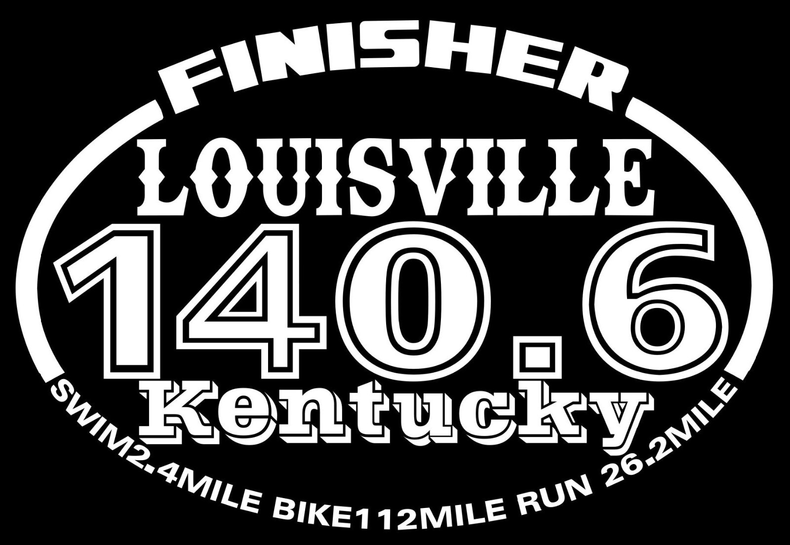 IRONMAN Louisville took place from 2007 to 2019 Finisher Decal