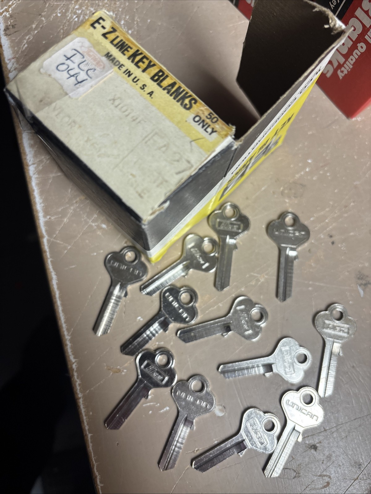 Lot Of 12 Unican Ilco EA27 Key Blanks, Set of 6- Locksmith