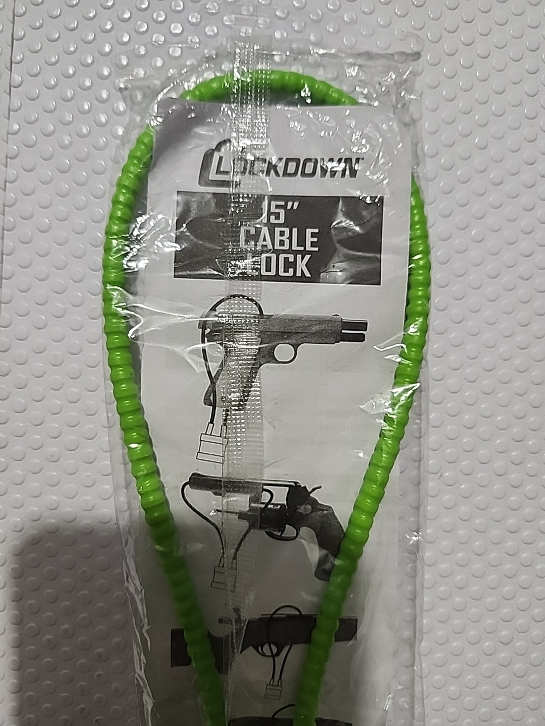 Lockdown FSDC 15” Cable LOCK Security Firearm bike Keyed 2 Keys 30mm