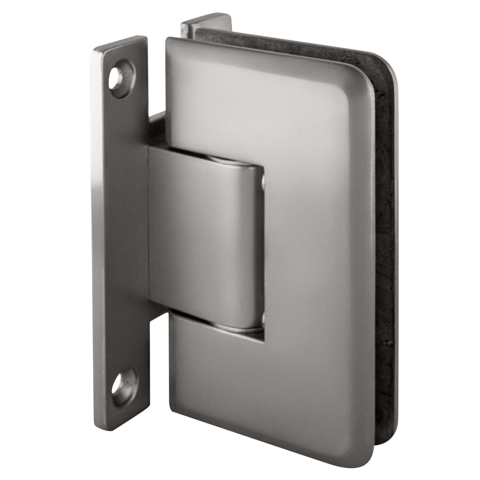 Satin Chrome Cologne 337 Series Adjustable Wall Mount 'H' Back Plate Hinge