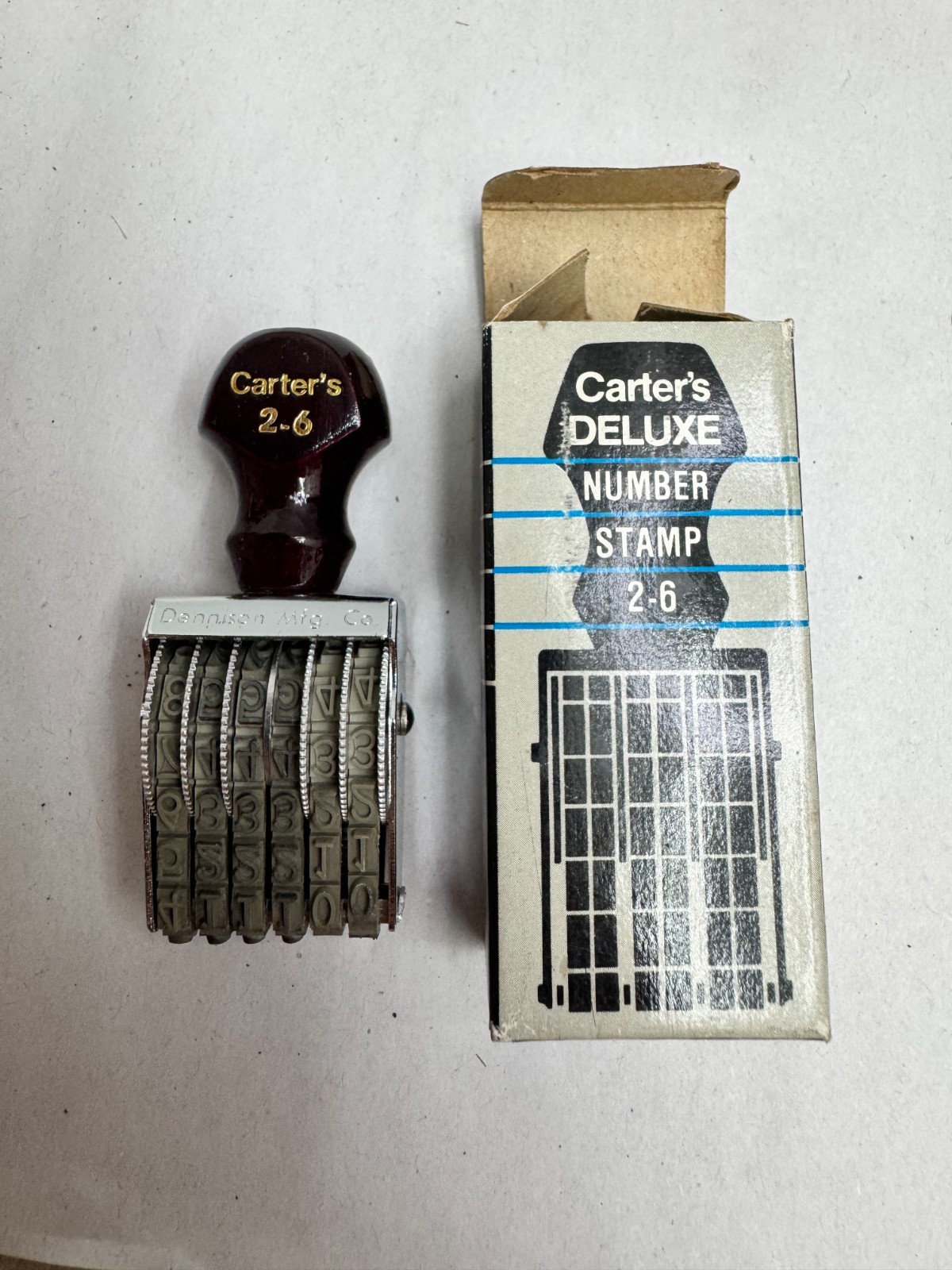 Vintage Carter's DeLuxe Numbering Stamp No 2-6