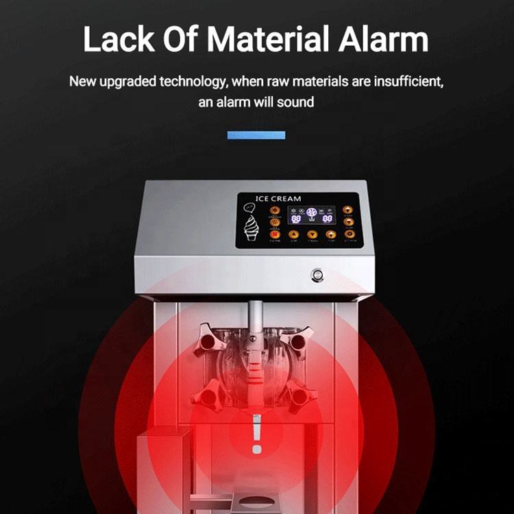 12L/H High Quality Tabletop Ice Cream Machine Automatic Ice Cream Maker Machine
