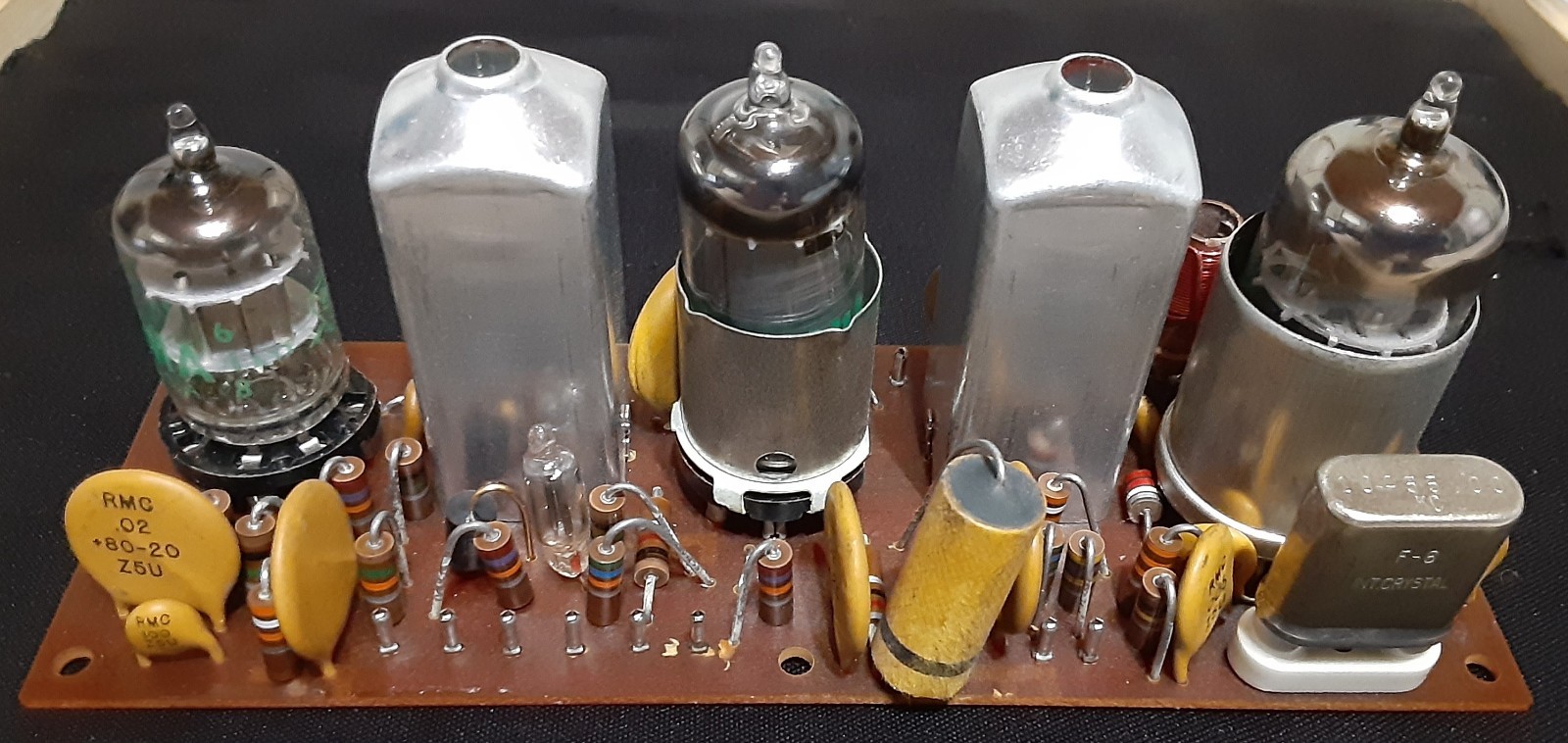 NOS International Crystal Mfg Vacuum Tube Board 300-162-2 PCB 111-142-2 Vintage