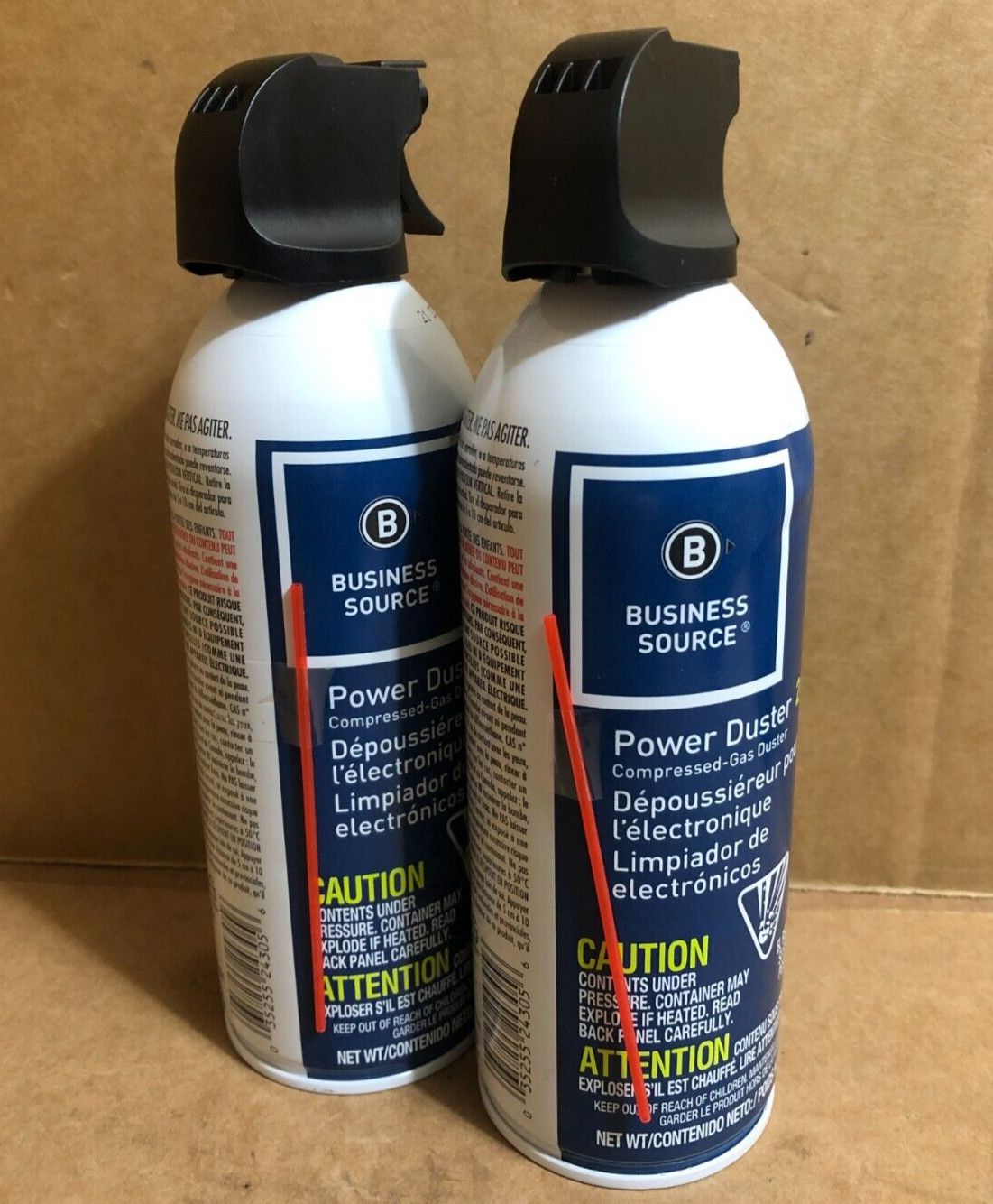 Business Source Air Duster Cleaner Moisture-Free 10 oz. 2/PK **
