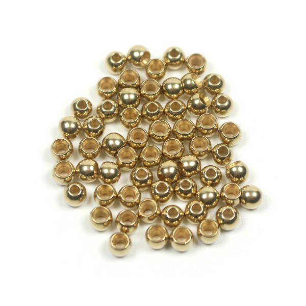 Quality Gold Counter Sunk Brass Beads For Fly Tying - Fly Fishing - Craft