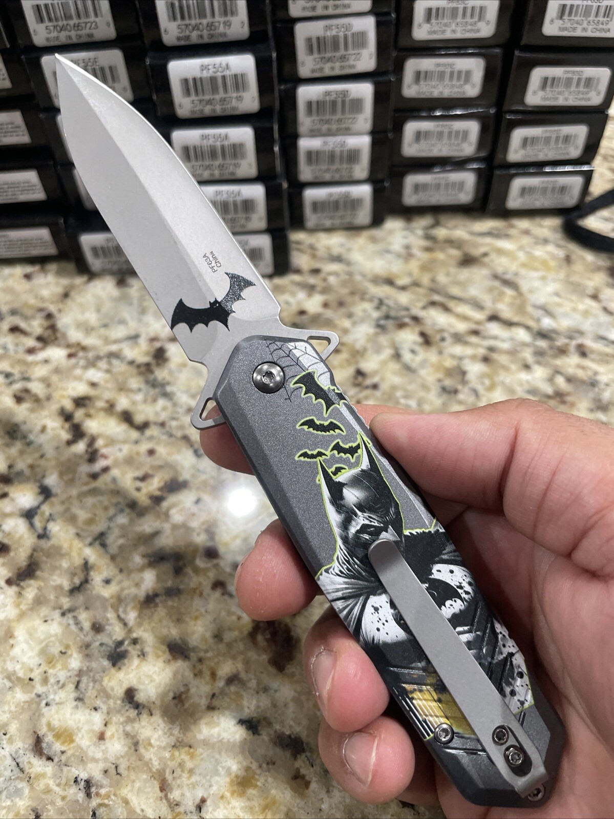 Comic Con Themed Spring Assited Pocket Knife -High Quality Folding Knife - 63A