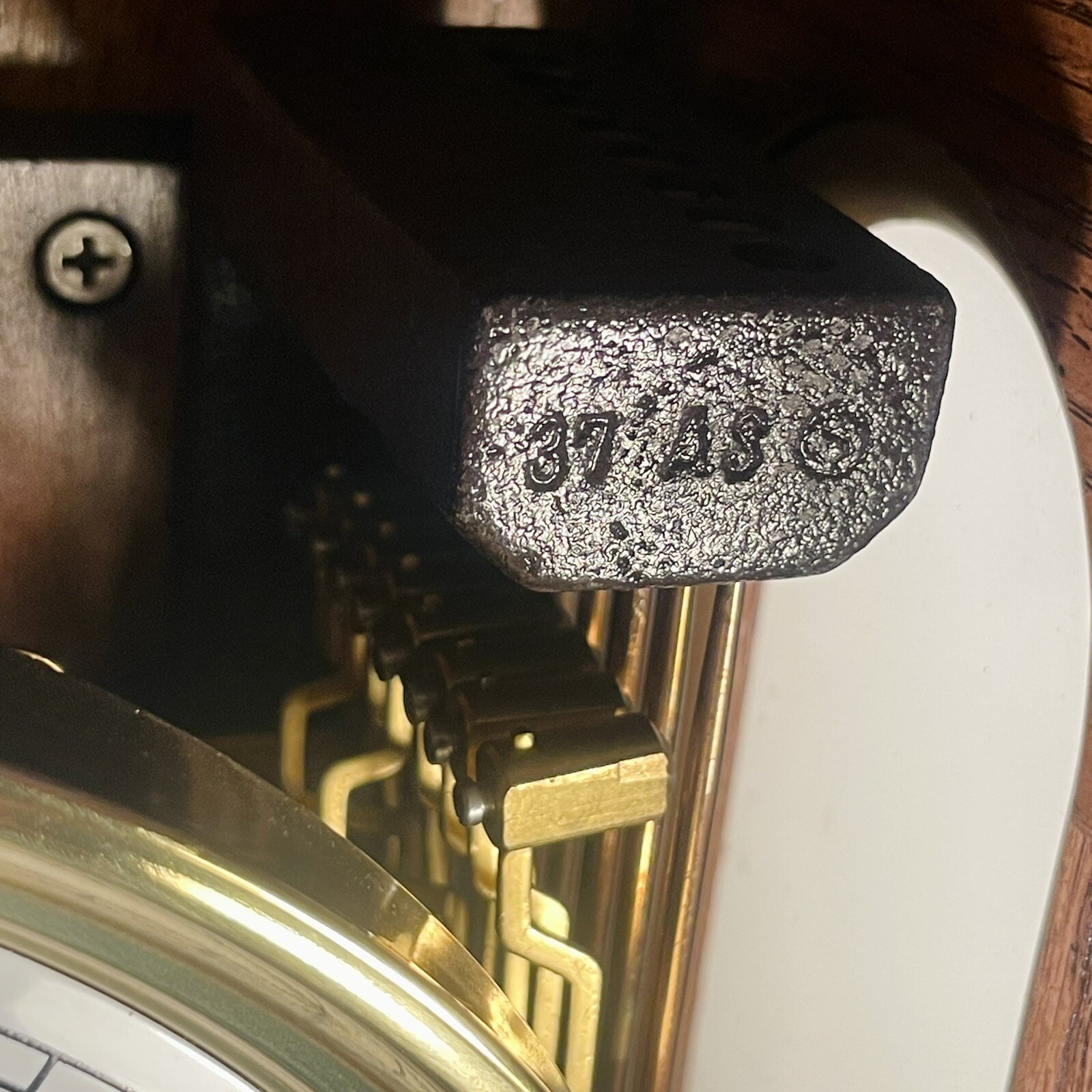1983 Ridgeway Oak Clock MODEL-765 TRIPLE CHIME DIAL-K8 - Great Condition