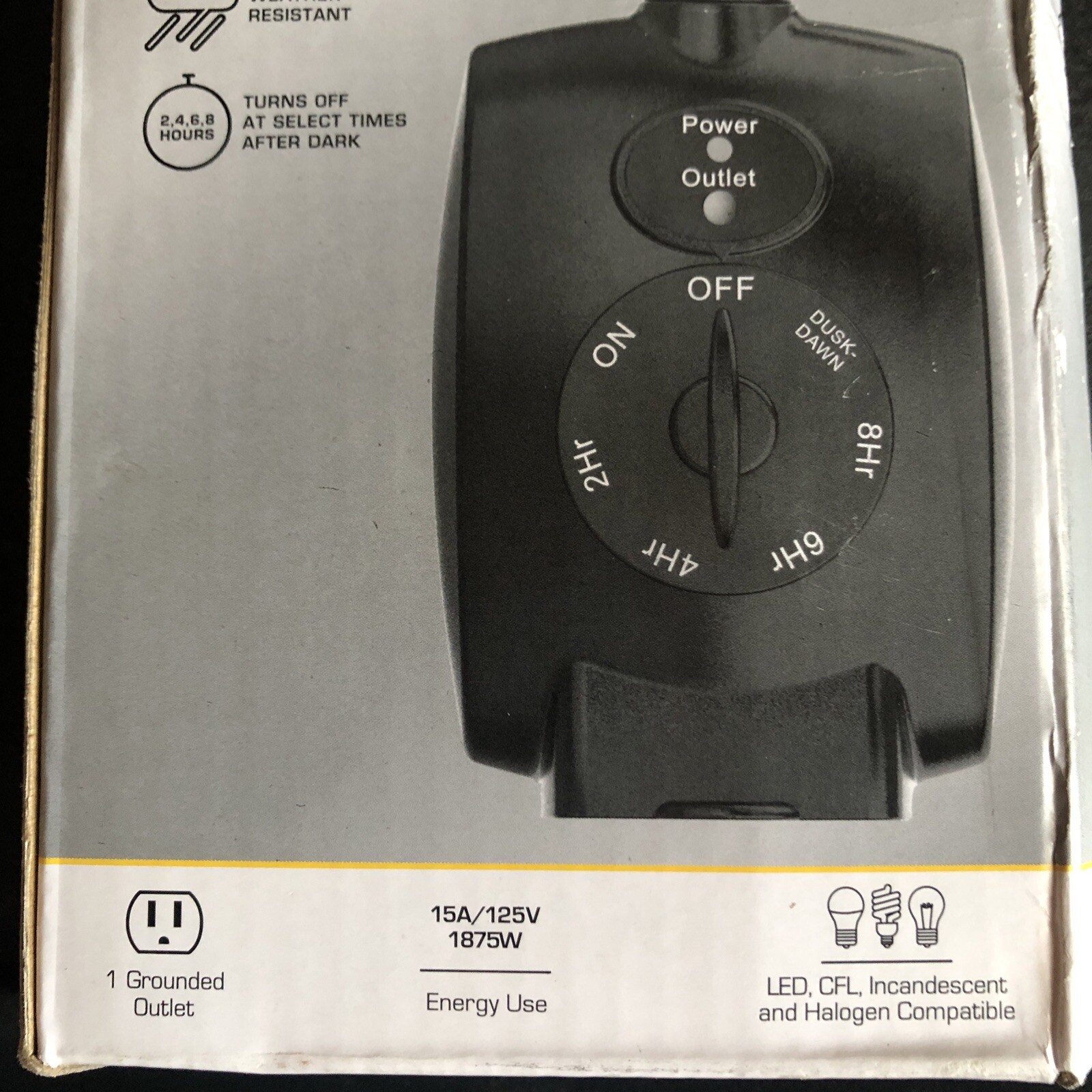 Defiant Mechanical Dusk to Dawn Countdown Timer Black 15AMP 1007812651