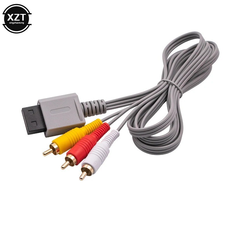 Audio-Video AV Composite 3 RCA Cable for Nintendo Wii-USA