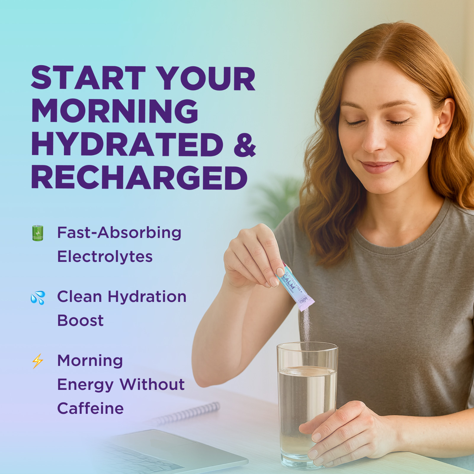 Keto Vitals Calm Magnesium Powder Packets Plus Electrolytes