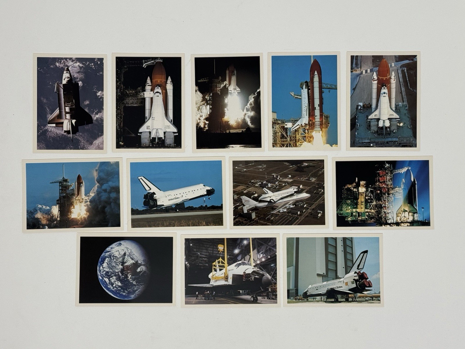 Space Shuttle Collection 12 Mini Pictures, Kimball Concepts With Case