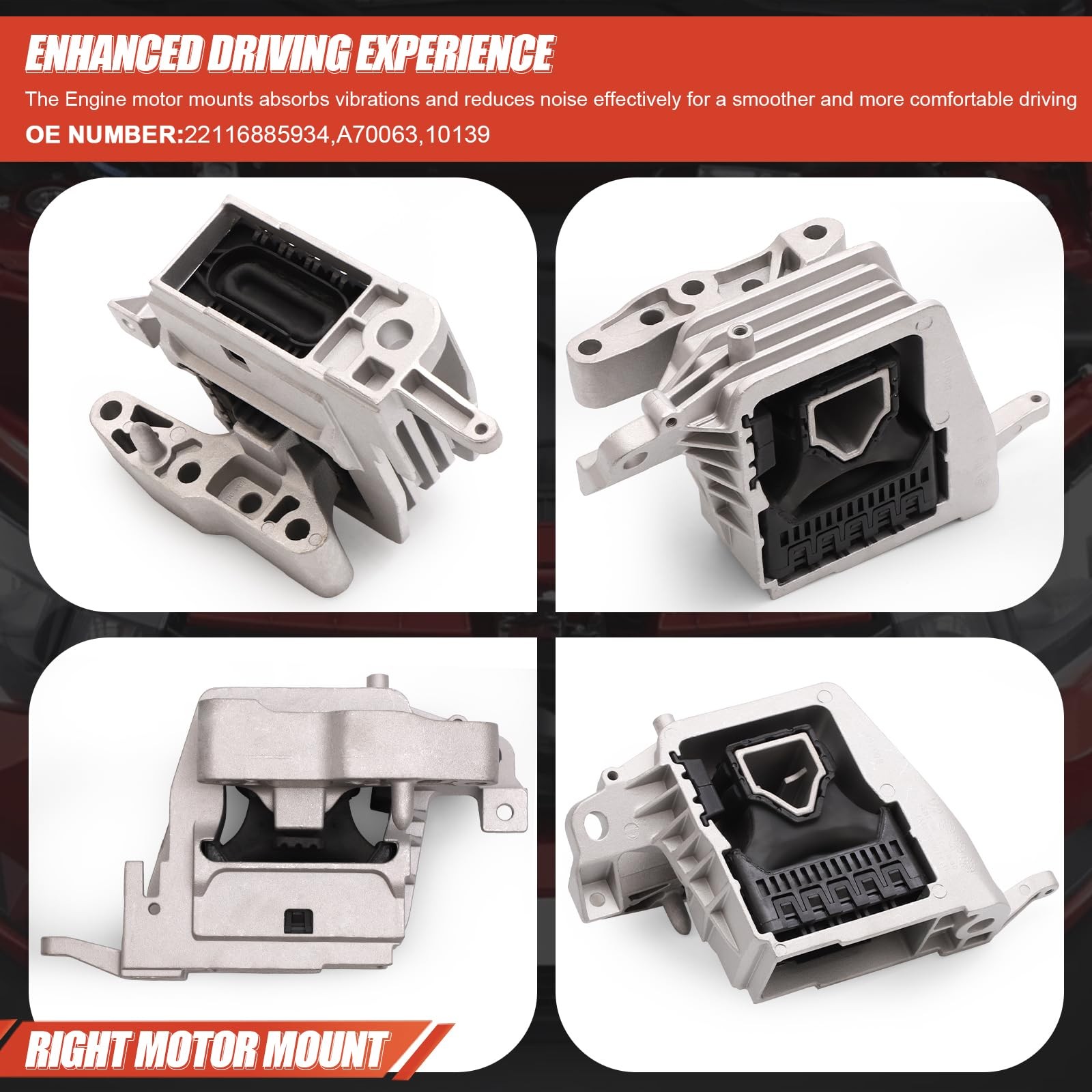 Engine Mount & Transmission Motor Kit 2014-2022 Mini Cooper,