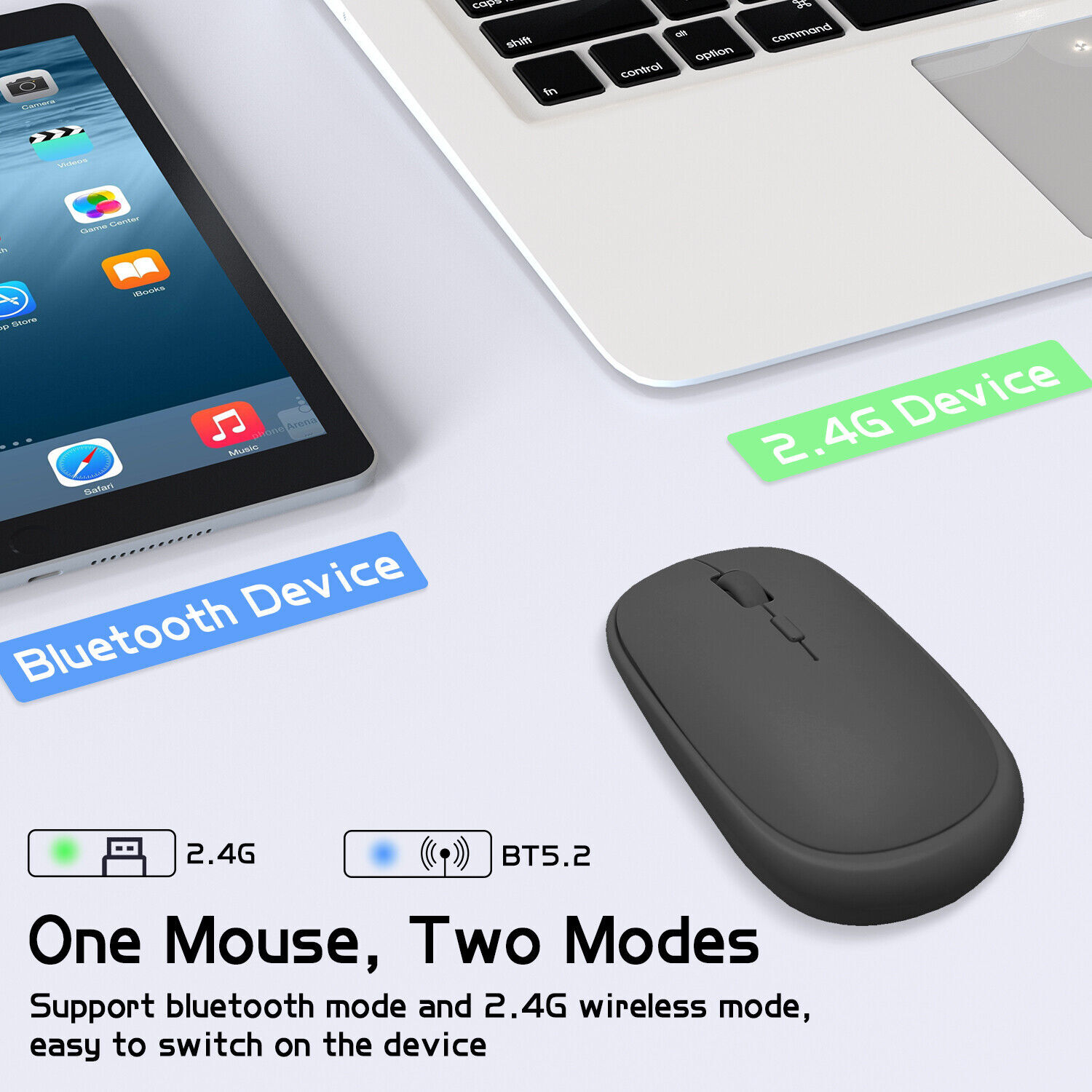 Wireless Bluetooth Keyboard and Mouse Waterproof For Apple iPad Mac PC Computer