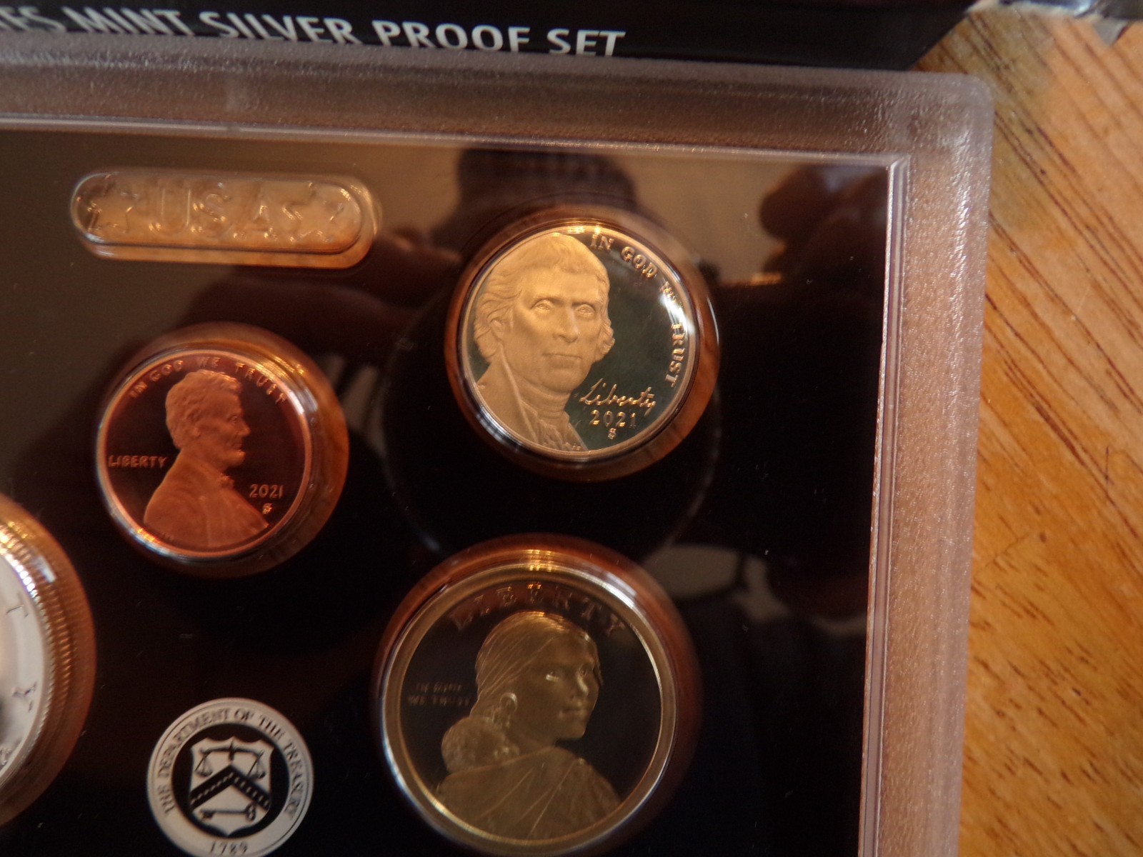 2021 s United States Silver Proof 7 coin Set.