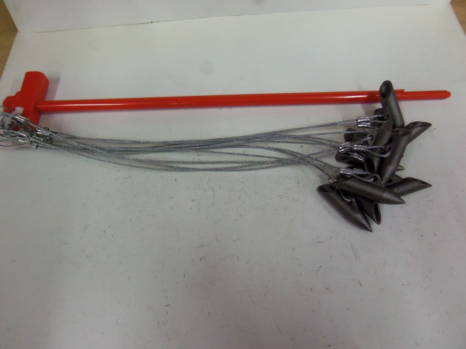 Earth Anchor Driver With 1 Dozen Super Stakes W/18" 3/32nd Cable Traps Trapping