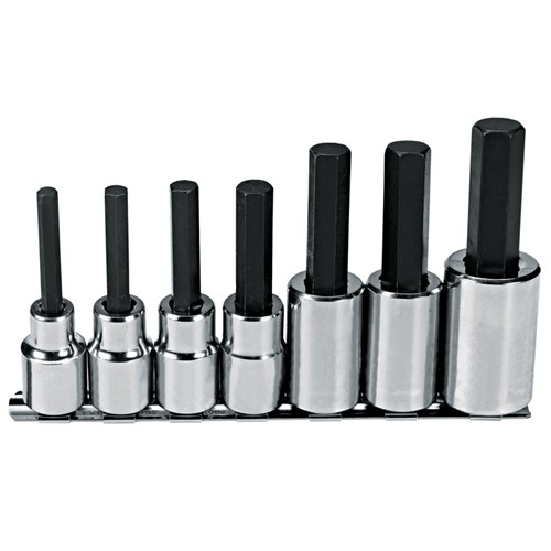 Proto J5441-7 1/2 Dr.7 Pc. Chrome Plated Alloy Steel Fully Polished Socket Bit