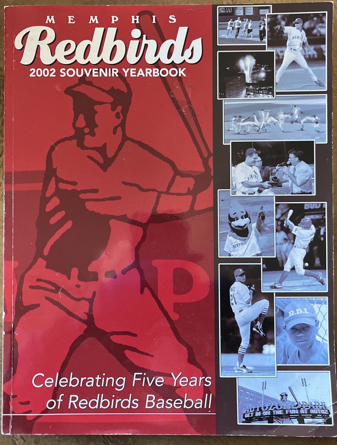 Memphis Redbirds 2002 Souvenir Program With Player Info & 5 Year History-1C