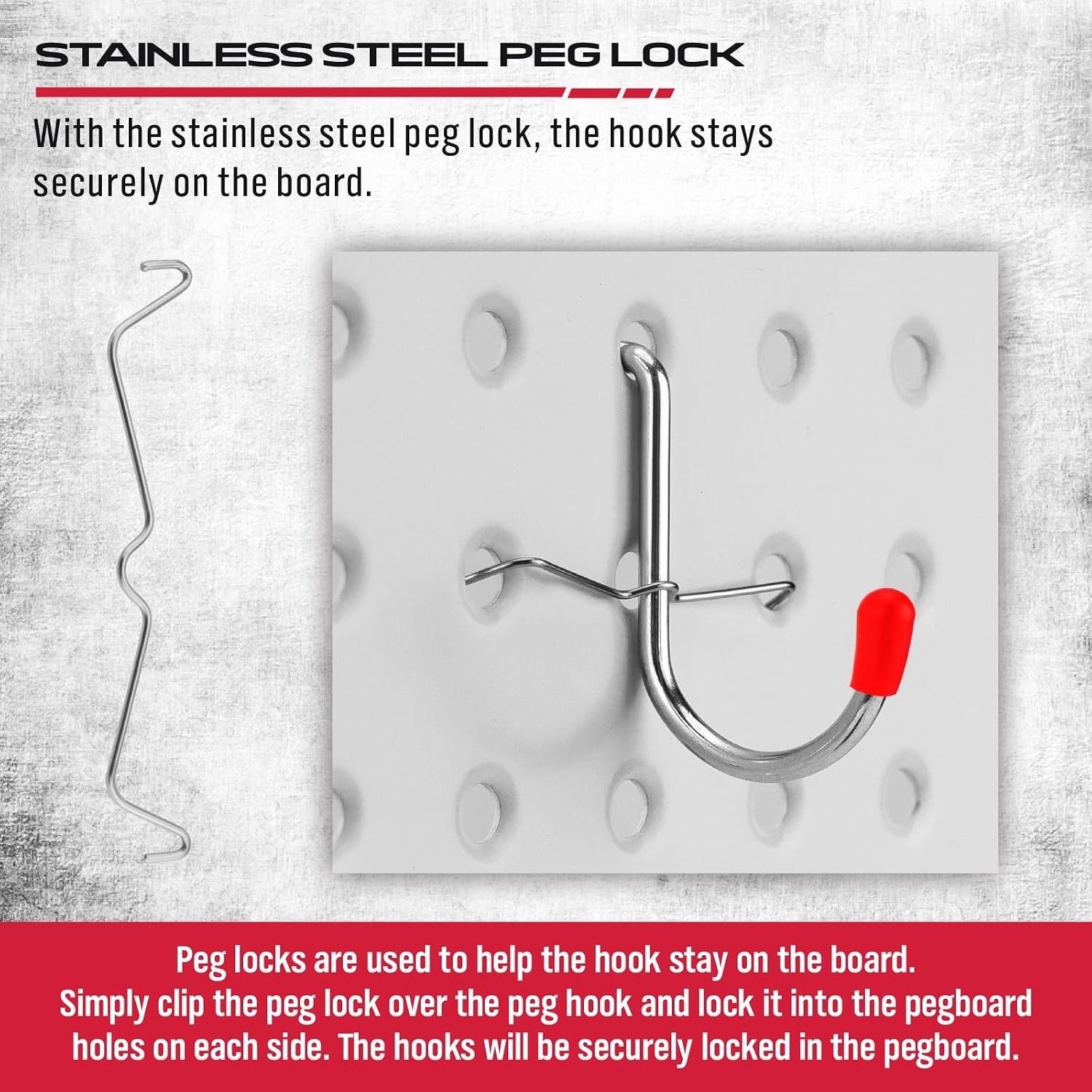 Ultimate 121-Piece Pegboard Hooks Set, Pegboard Accessories with Metal Hooks,...