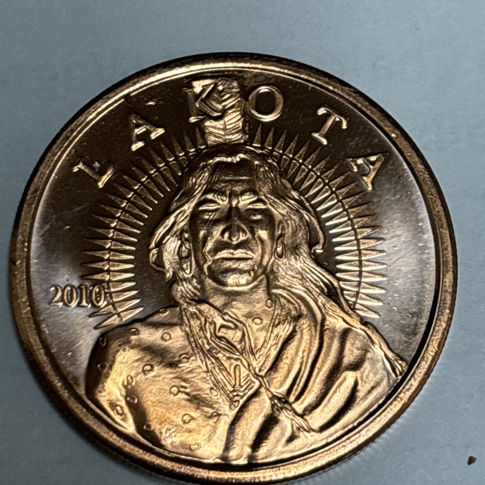 2010 LAKOTA - 1 oz COPPER ROUND