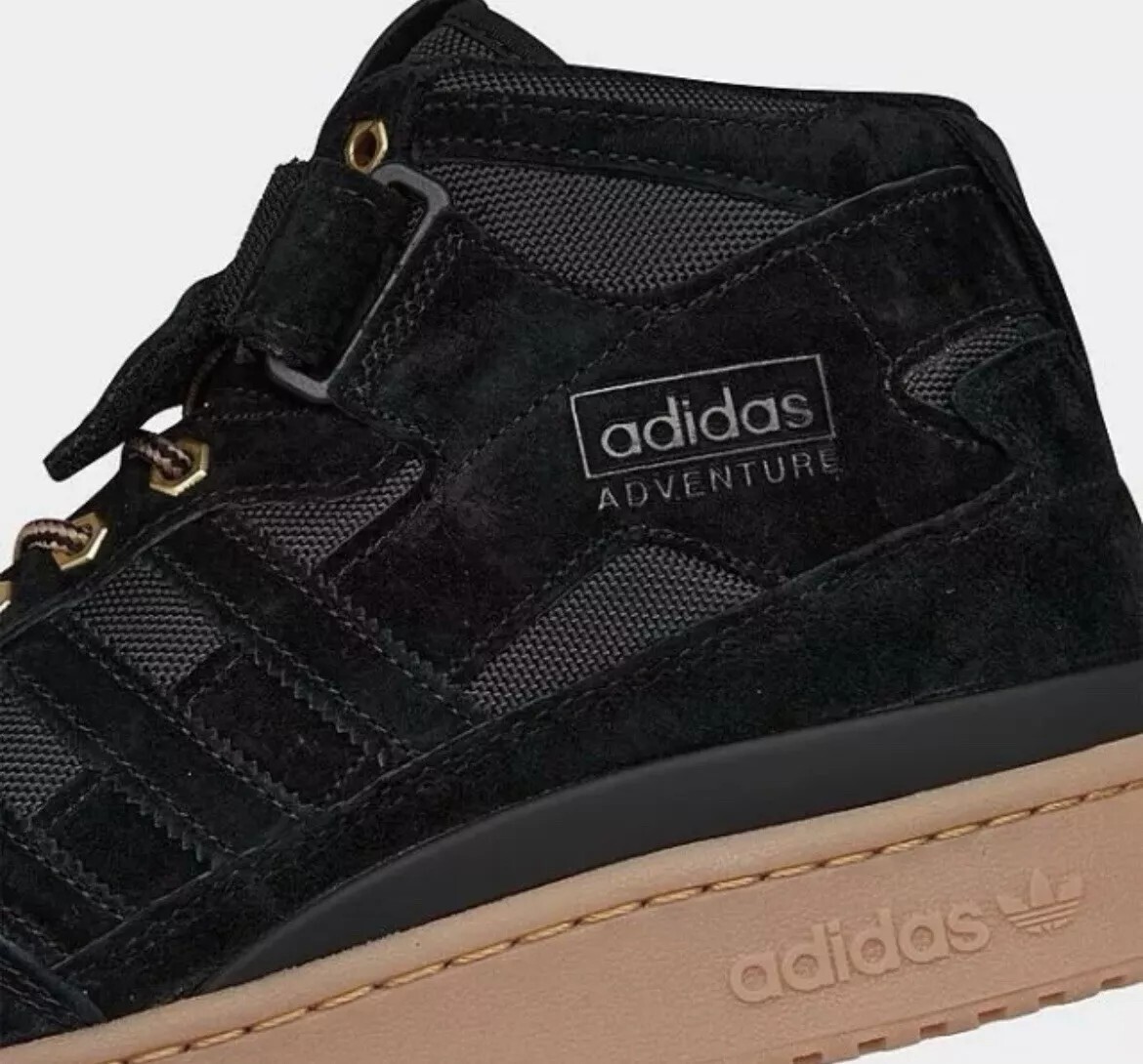Adidas Forum Mid Originals - Size 10.5/11/12 Men`s Sneakers Black Gum GZ4620 NEW
