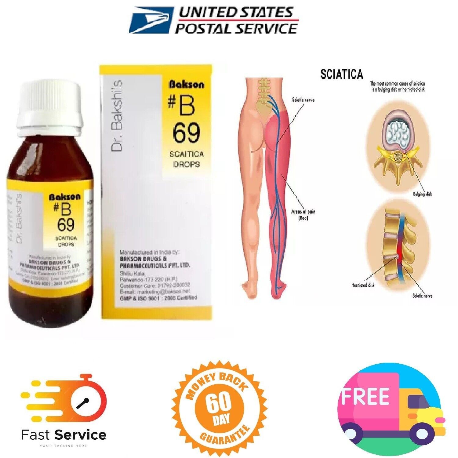Bakson B69 Sciatica Drop (30 ML)