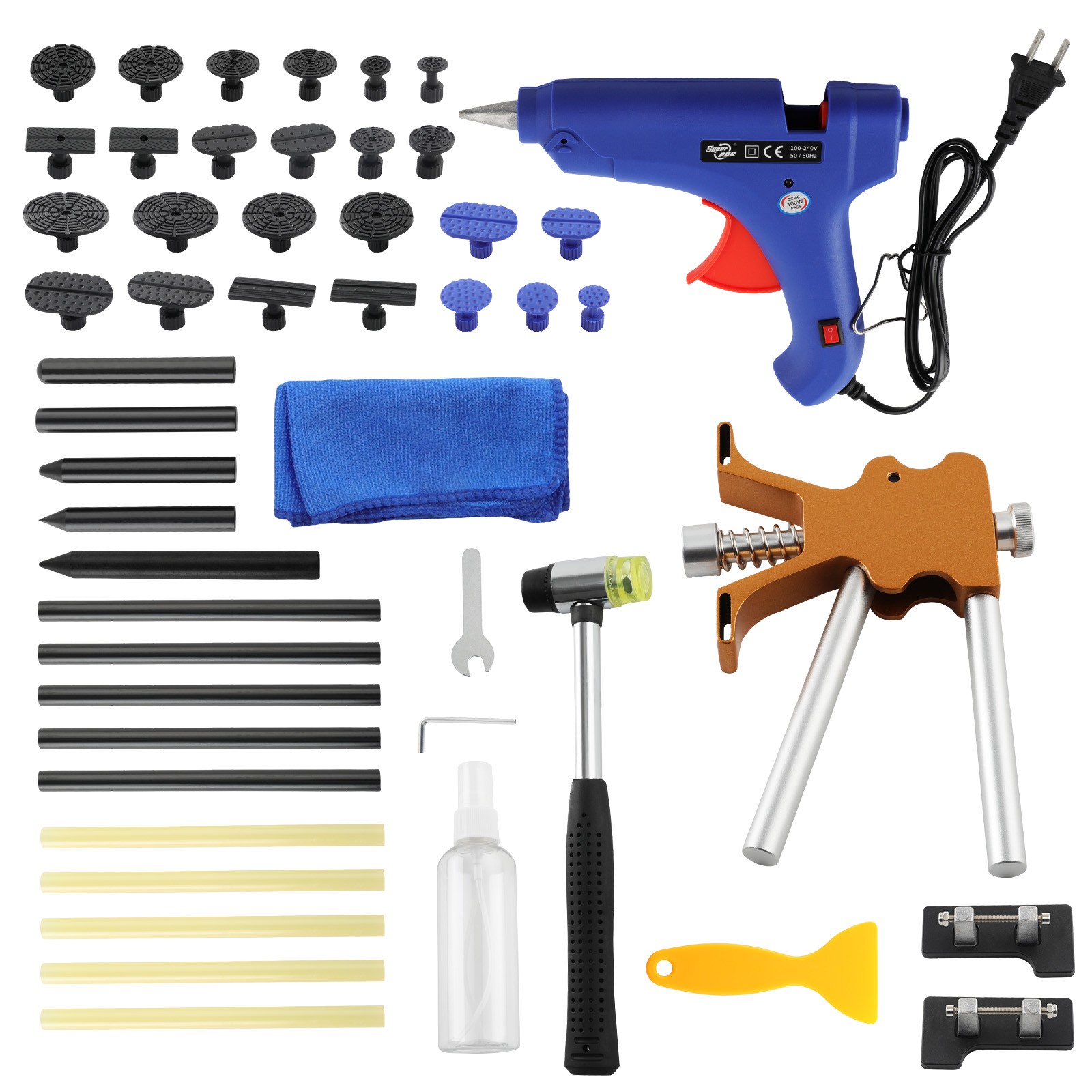 Dent Repair Kit Dent Lifter Puller for Car Large & Small Ding Hail Dent Removal