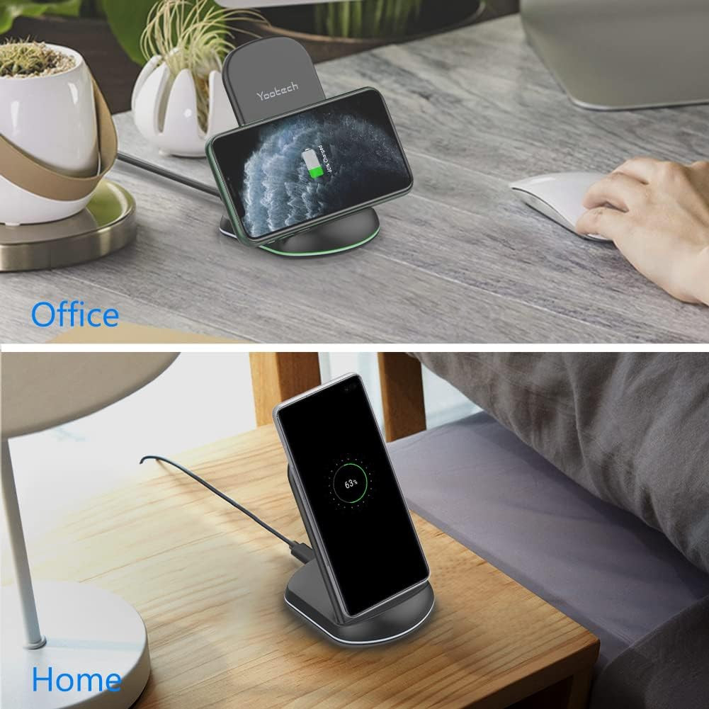 Yootech [2 Pack] Wireless Charger,10W Max Wireless Charging Stand,Compatible wit