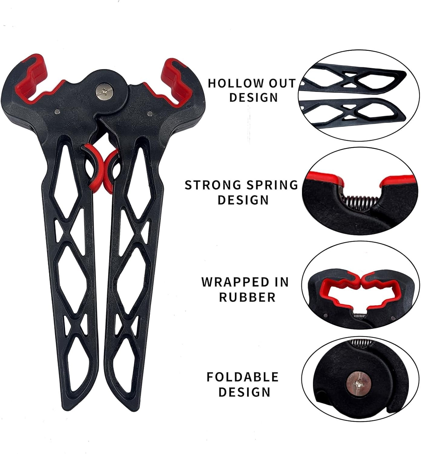 Archery Bow Stand Folding Compound Bow Stands Bow Jack Limbs Clamp Kickstand Gro