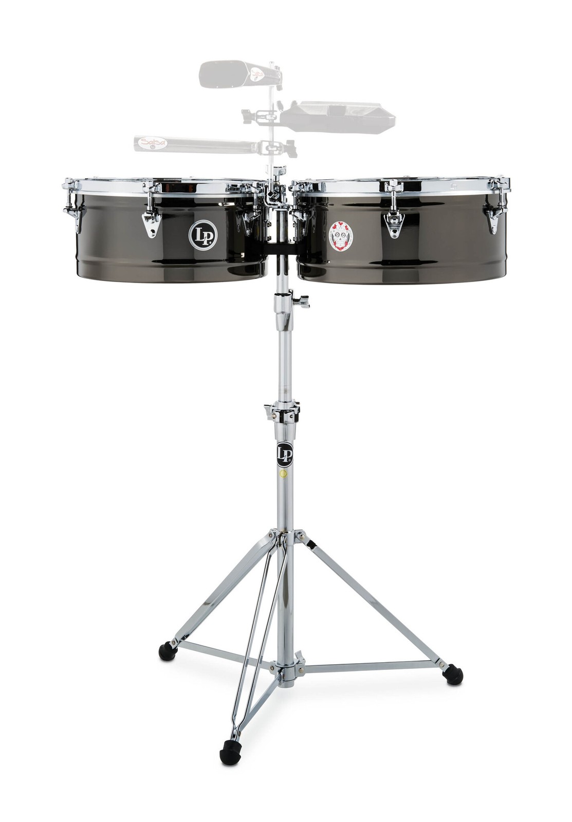 Latin Percussion LP1415-KP 14" and 15" Karl Perazzo Top-Tuning Timbales - Black